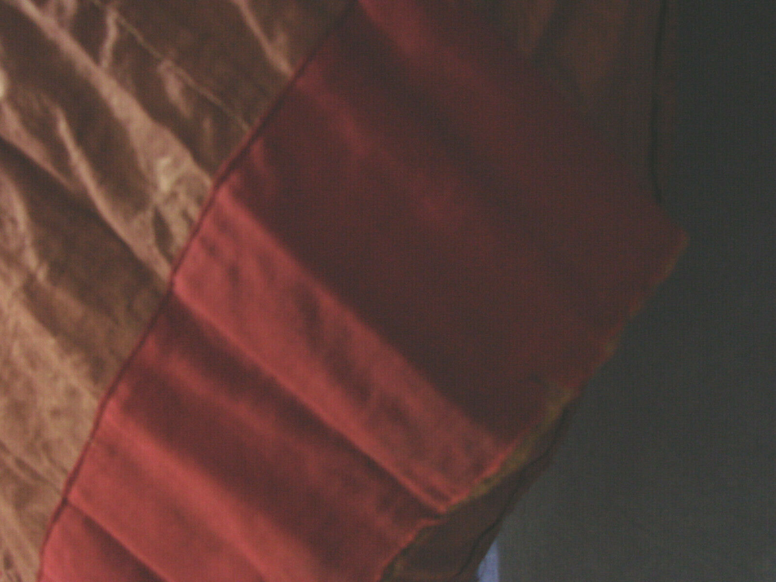 VTG Edwardian Polished cotton Underskirt Skirt Maroon Wool Hem TLC Antique W23 - Fresh Stock Dated February 2026