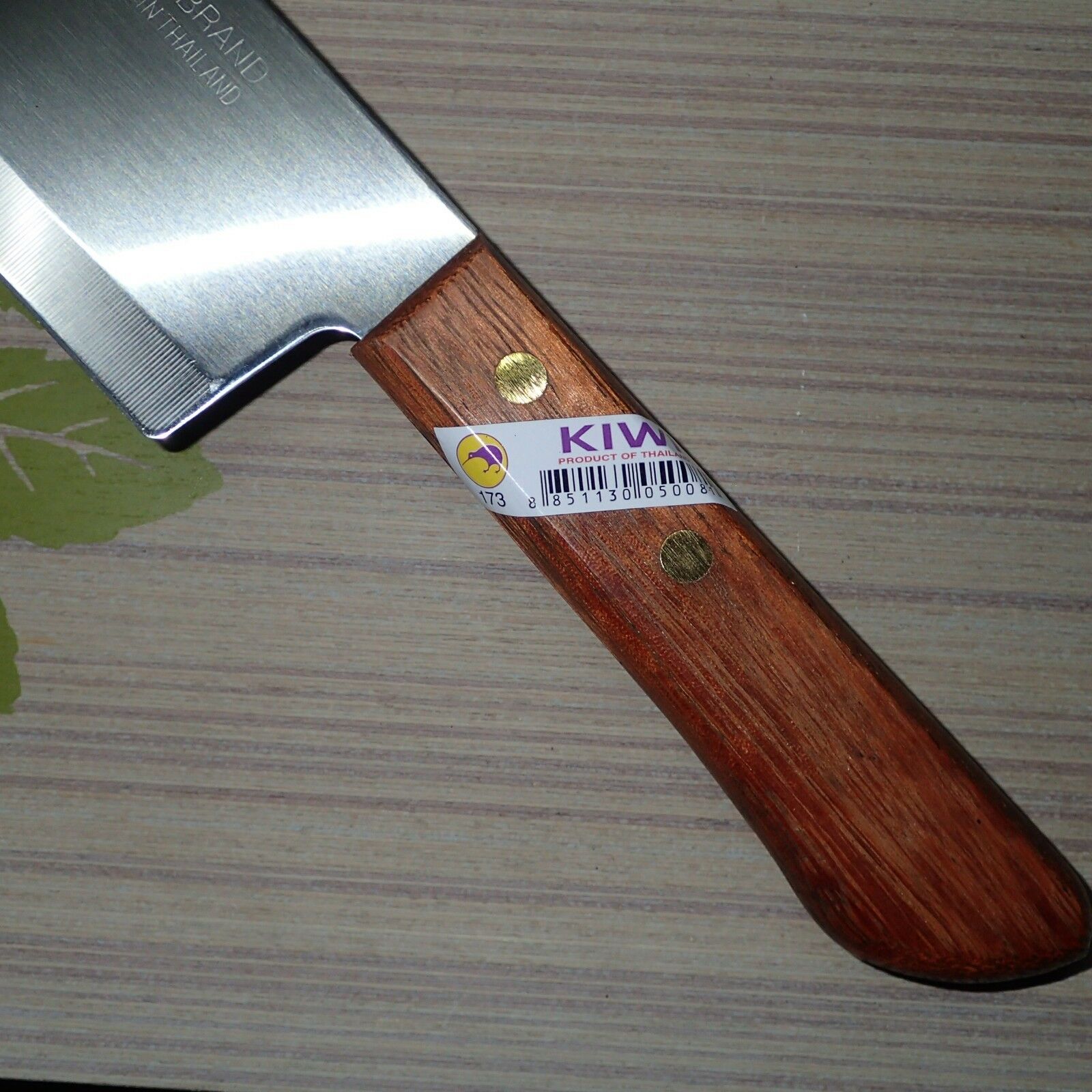 QUALITY KNIVES THAI KIWI 173 BRAND WOOD HANDLE KITCHEN TOOL BLADE 6.7