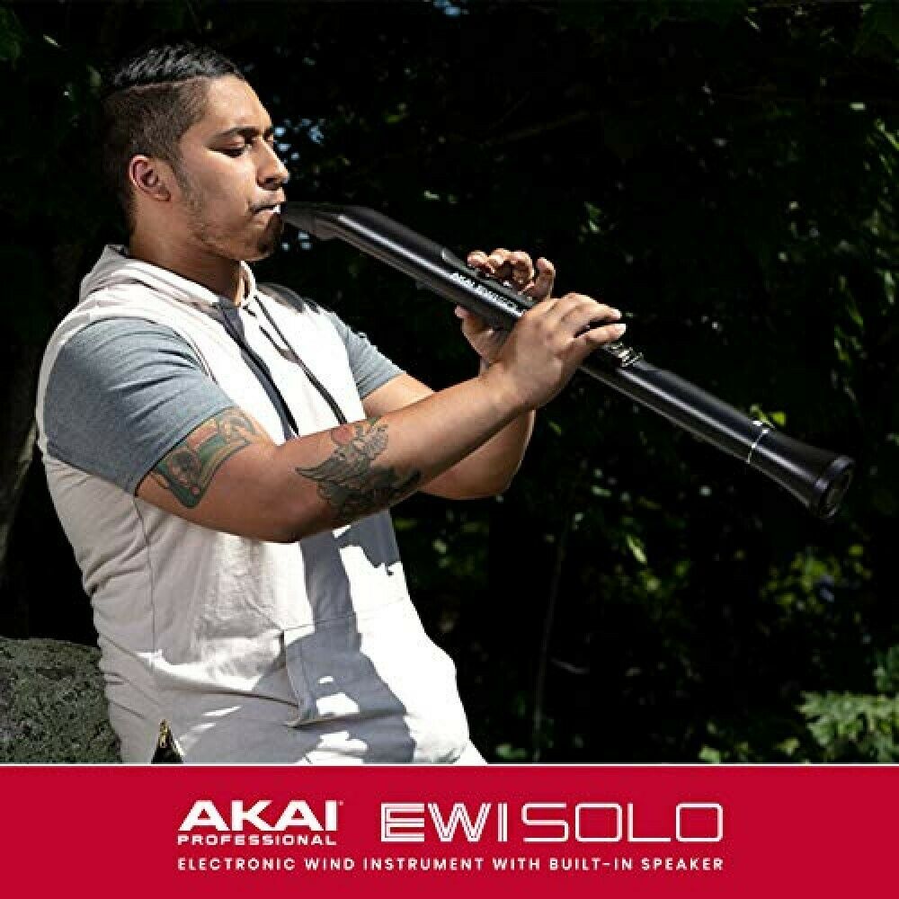 Akai Professional EWI SOLO Electronic Wind Instrument w/ Built-in Speaker Black - Fresh Stock Dated February 2026