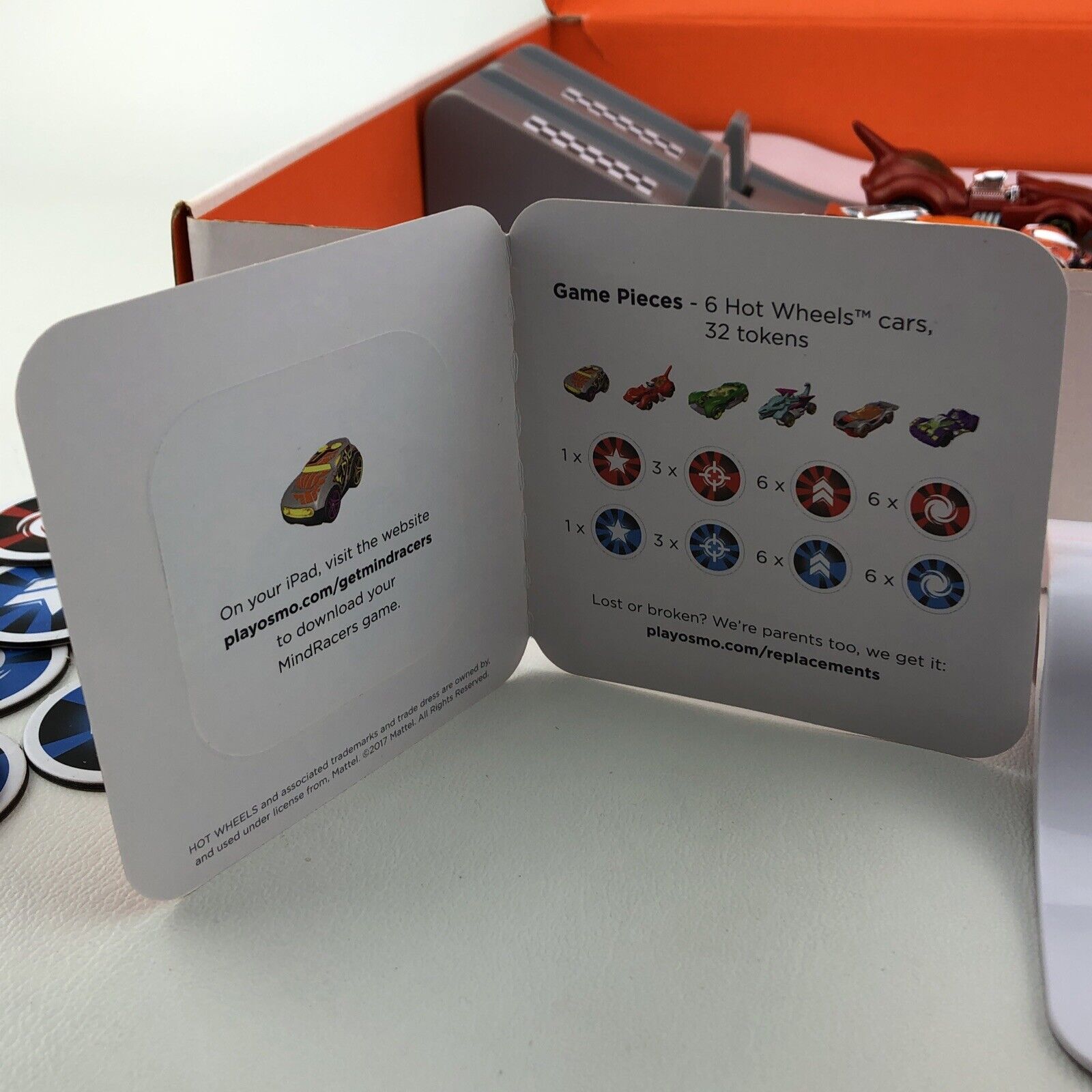 Osmo Hot Wheels Mind Racers Set 5 Cars 30 Tokens & Base Incomplete READ - Fresh Stock Dated February 2026