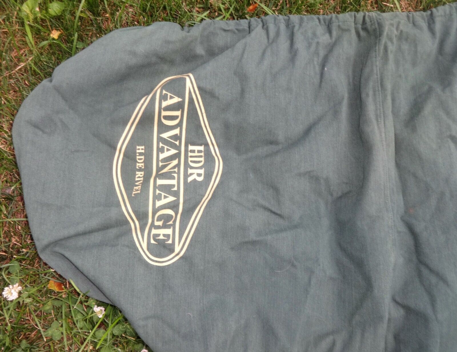 HENRI DE RIVEL (HDR) English Saddle Cover - GREEN, White Logo - NICE - Fresh Stock Dated December 2025