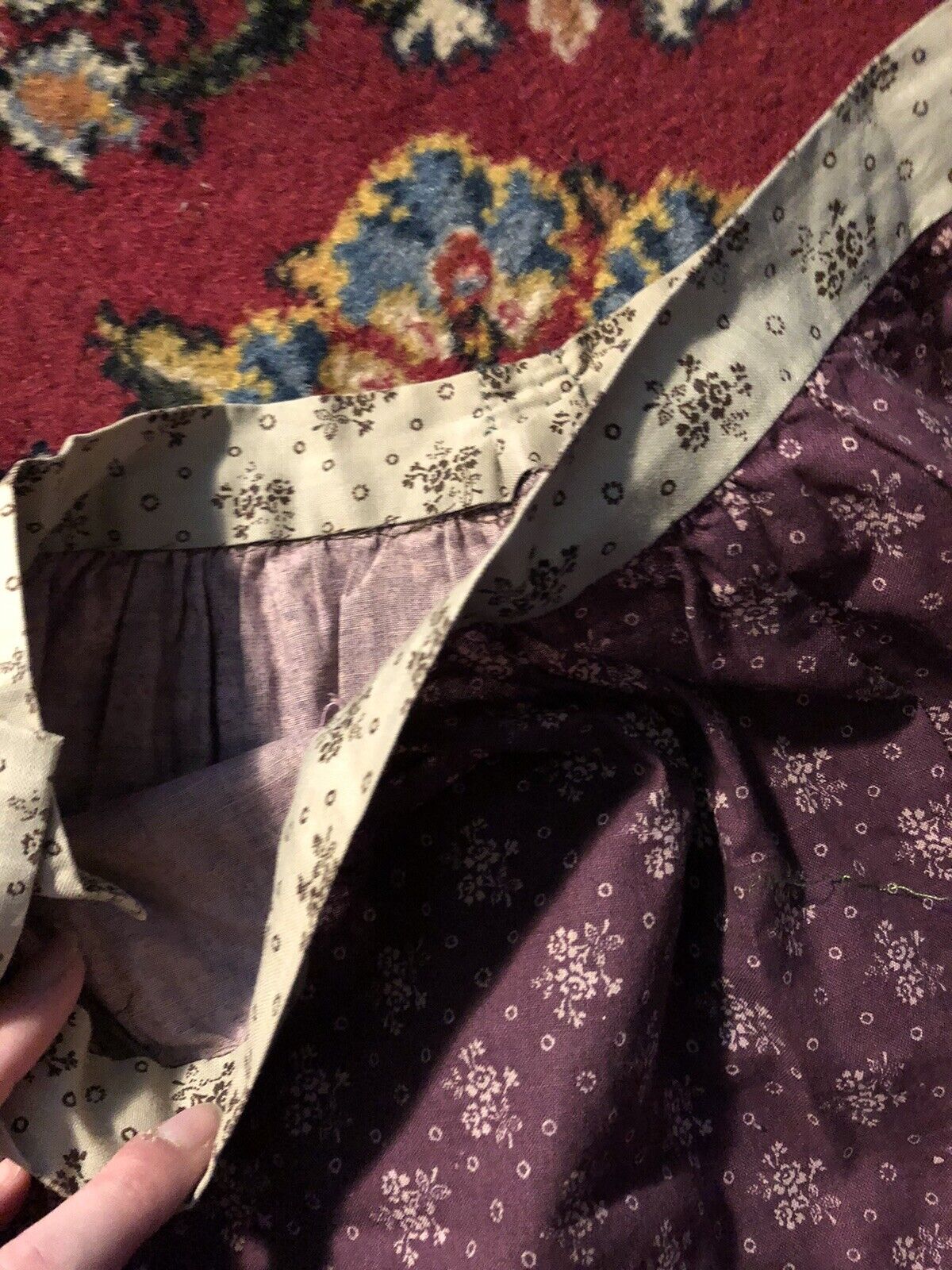 1970s Calico Cotton maxi Skirt - Fresh Stock Dated March 2026