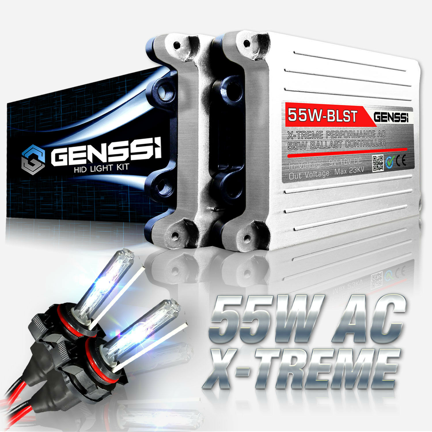 GENSSI HID Headlight Conversion Kit with Adapters for Honda CBR600RR 2003-2016 - Fresh Stock Dated February 2026