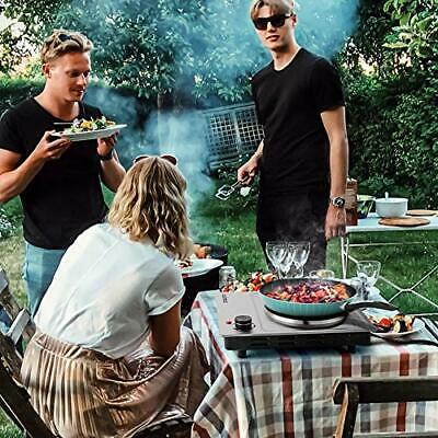 1500W Electric Hot Plate, Hot Plate for Cooking Stainless Steel Single Burner - Fresh Stock Dated December 2025