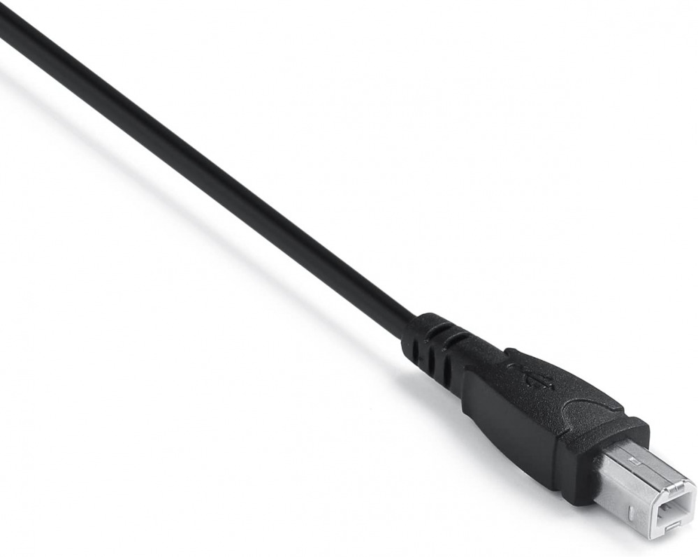 2 Pack USB 2.0 Cable A Female to B Male for USB_A-_B Cables, Black - Fresh Stock Dated February 2026