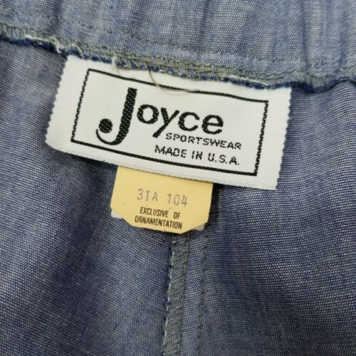 Vintage 80s Joyce Chambray Button Up Midi Aline Skirt Western Prairie Rockabilly - Fresh Stock Dated February 2026