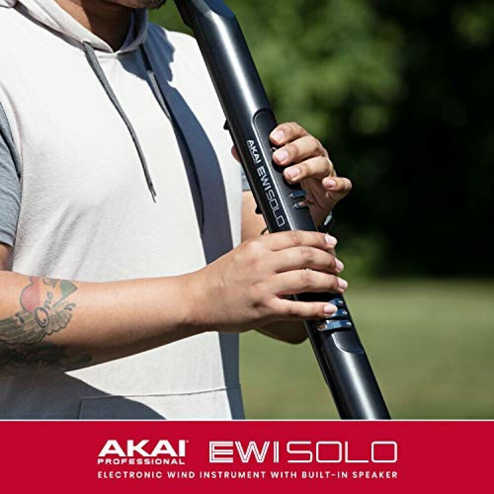 Akai Professional EWI SOLO Electronic Wind Instrument w/ Built-in Speaker Black - Fresh Stock Dated February 2026