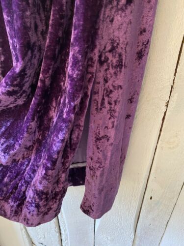 Vintage 60s Purple Soft Velvet Hippie A Line Maxi Skirt size S/M - Fresh Stock Dated February 2026