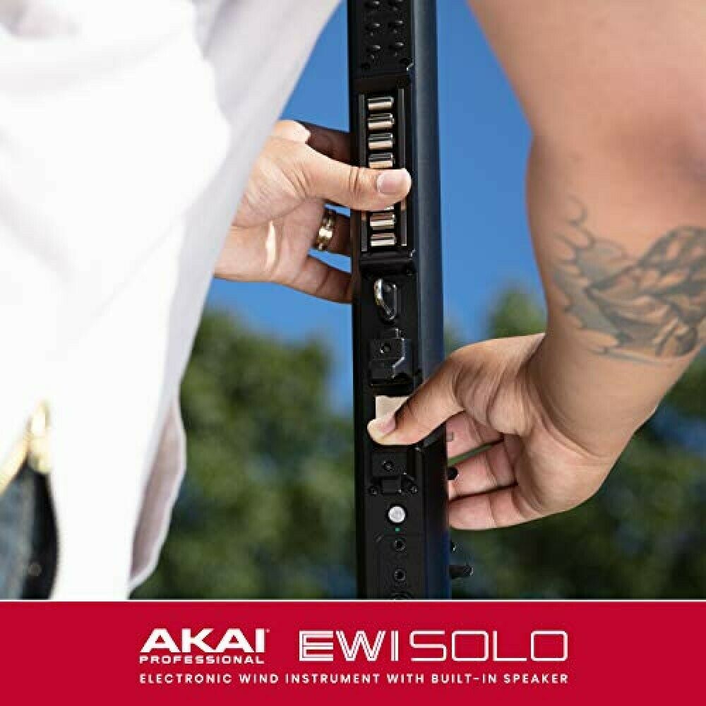 Akai Professional EWI SOLO Electronic Wind Instrument w/ Built-in Speaker Black - Fresh Stock Dated February 2026