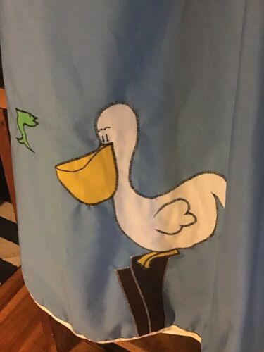 Vintage Rare Robert Brand Pelican Embroidered WRap Skirt Rockabilly Blue Art - Fresh Stock Dated February 2026