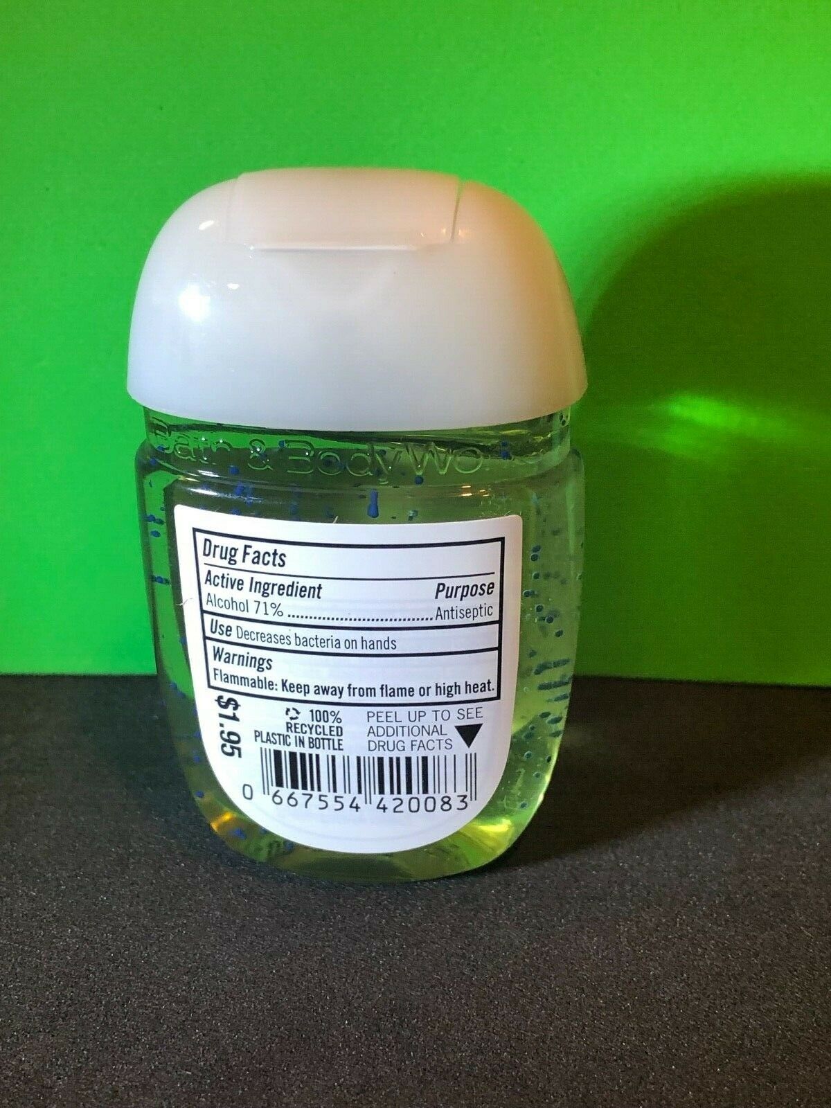 Bath & Body Works LEMON & MINT Anti-bacterial Hand Gel PocketBac 1 oz - Fresh Stock Dated February 2026