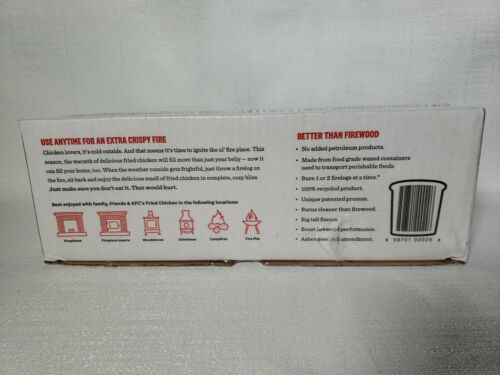 EnviroLog Fire Log | KFC 11 Herbs & Spices Scent | Fireplace Campfire Woodstove - Fresh Stock Dated December 2025