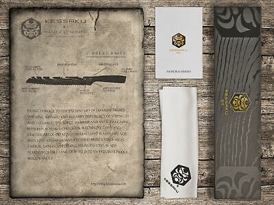 Kessaku 8-Inch Bread Knife - Samurai Series - High Carbon 7Cr17MoV Steel - Fresh Stock Dated December 2025