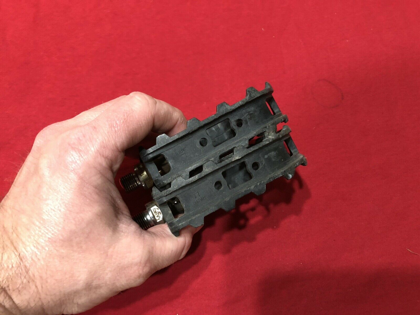 USED ORIGINAL 1/2 BLACK MKS GRAFIGHT 2000 PEDALS OLD SCHOOL BMX - Fresh Stock Dated December 2025