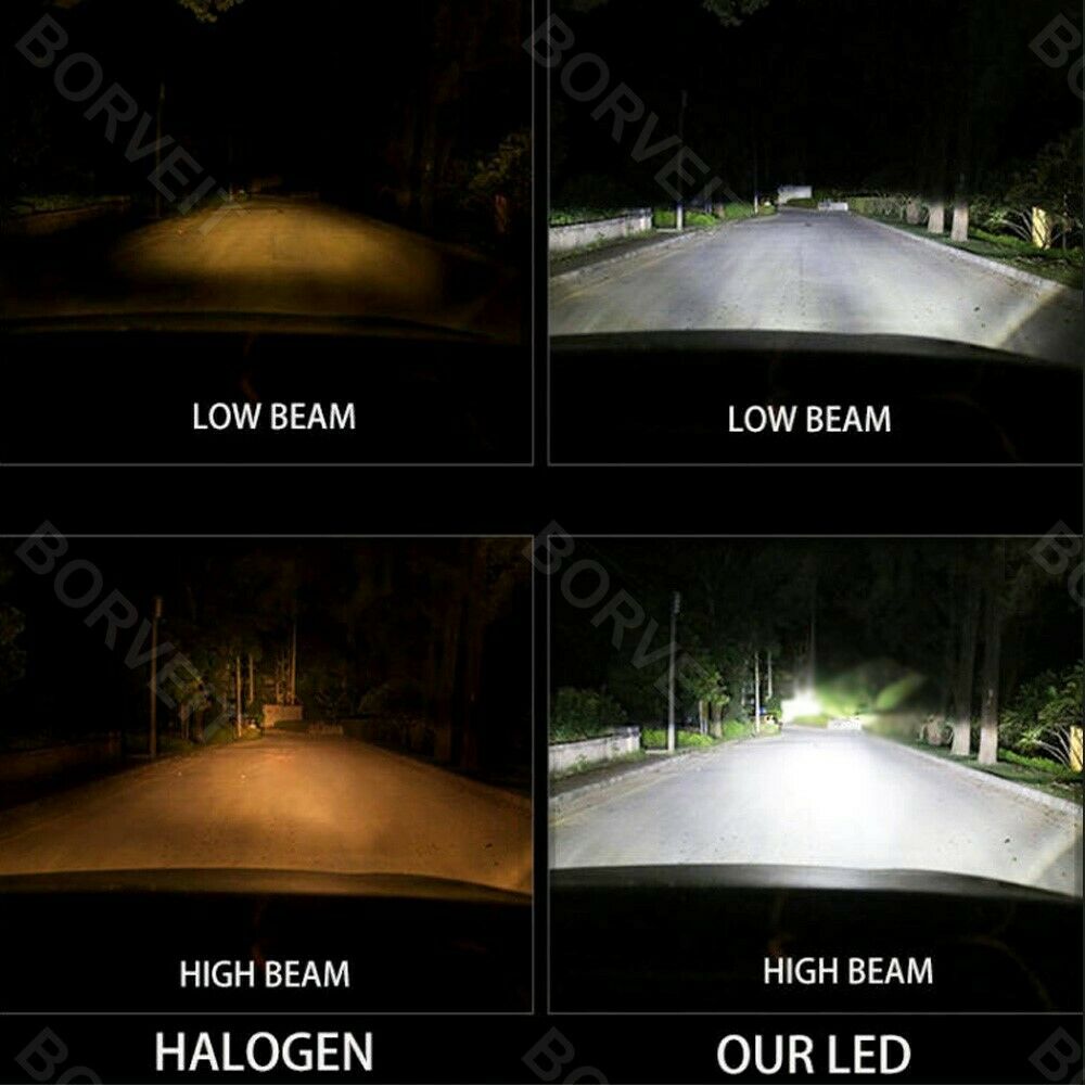 2x H4 White LED Motorcycle Headlight Bulbs Hi/Lo Beam For Honda XR650L 1993-2017 - Fresh Stock Dated February 2026