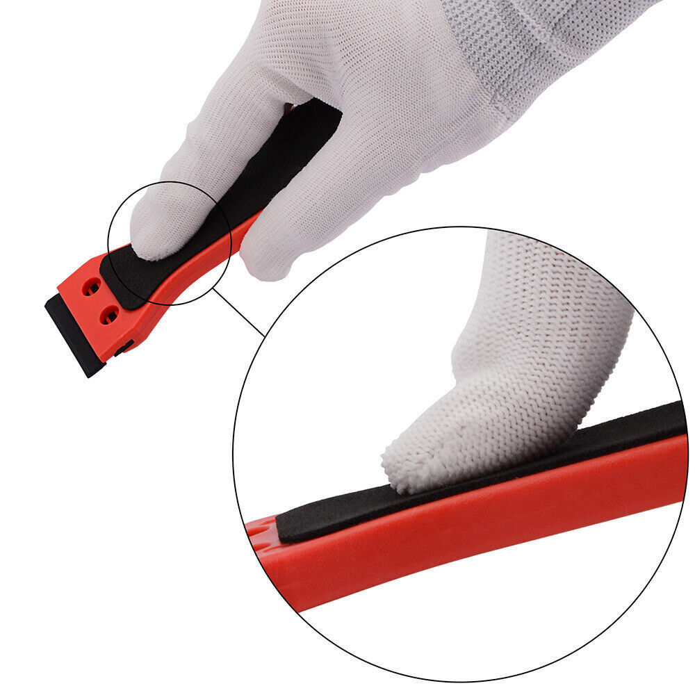 10 Pcs Plastic Double Edged Razor Blades +1Pc Sticker Scraper Removal Oven Clean - Fresh Stock Dated February 2026