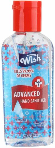 Wish Hand Sanitizer 2oz Pocket Size 36 units per Fishbowl Jar - Fresh Stock Dated December 2025