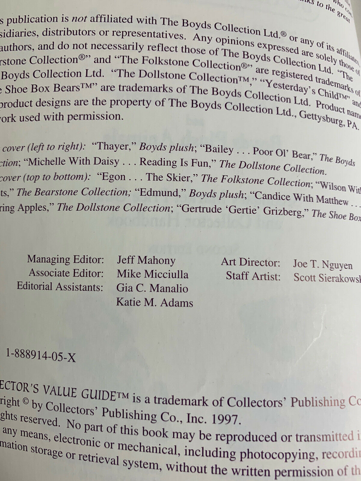 Collector’s Edition Value Guide 1997 The Boyd’s Collection - Fresh Stock Dated December 2025