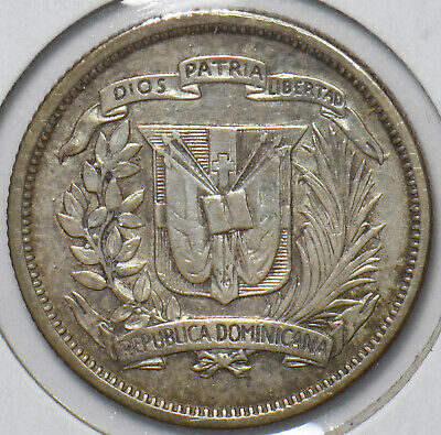 Dominican Republic 1951 25 Centavos 294139 combine shipping - Fresh Stock Dated December 2025
