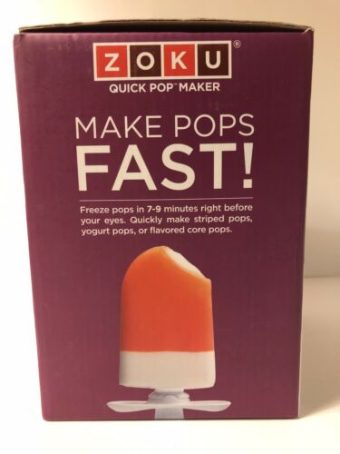 Zoku Single Quick Pop Maker Purple New In Box Complete W/Manual - Fresh Stock Dated February 2026