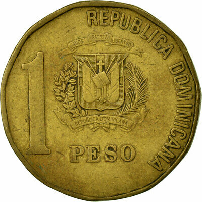 [#671981] Coin, Dominican Republic, Peso, 1991, VF(20-25), Brass, KM:80.1 - Fresh Stock Dated December 2025