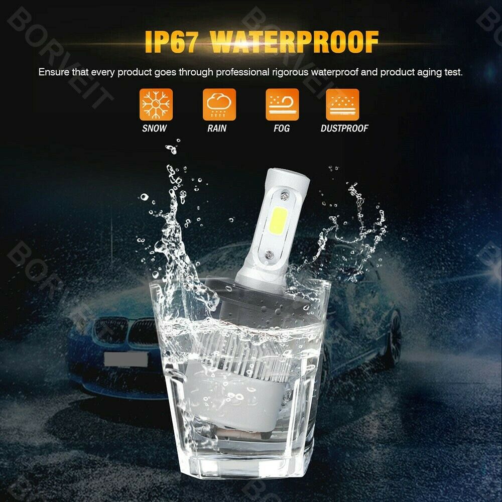 2x H4 White LED Motorcycle Headlight Bulbs Hi/Lo Beam For Honda XR650L 1993-2017 - Fresh Stock Dated February 2026