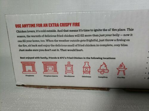 EnviroLog Fire Log | KFC 11 Herbs & Spices Scent | Fireplace Campfire Woodstove - Fresh Stock Dated December 2025