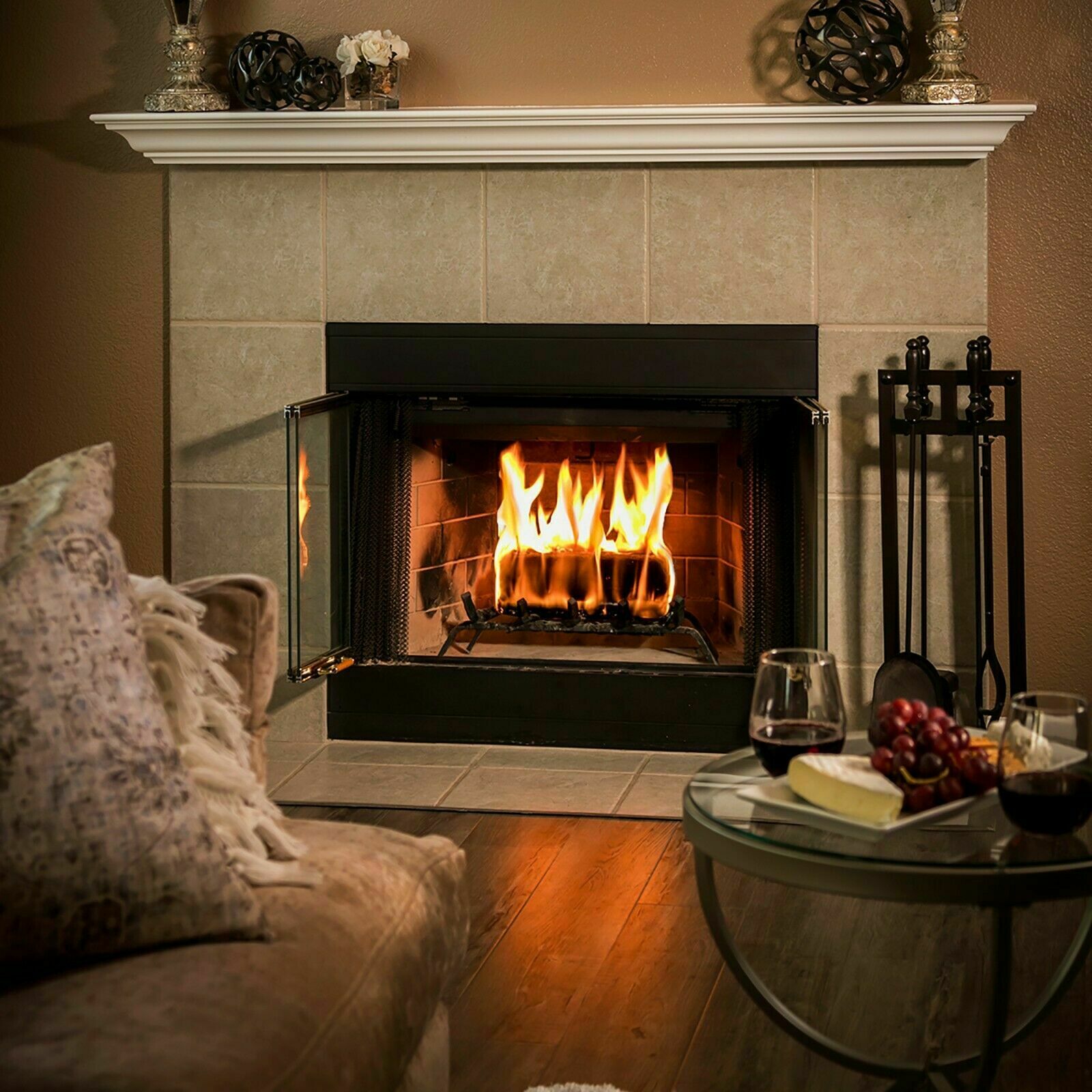 Duraflame Fire Logs 9 Pack - 4.5lb Bright Burning 3 Hour Burn Time Fast Lighting - Fresh Stock Dated December 2025