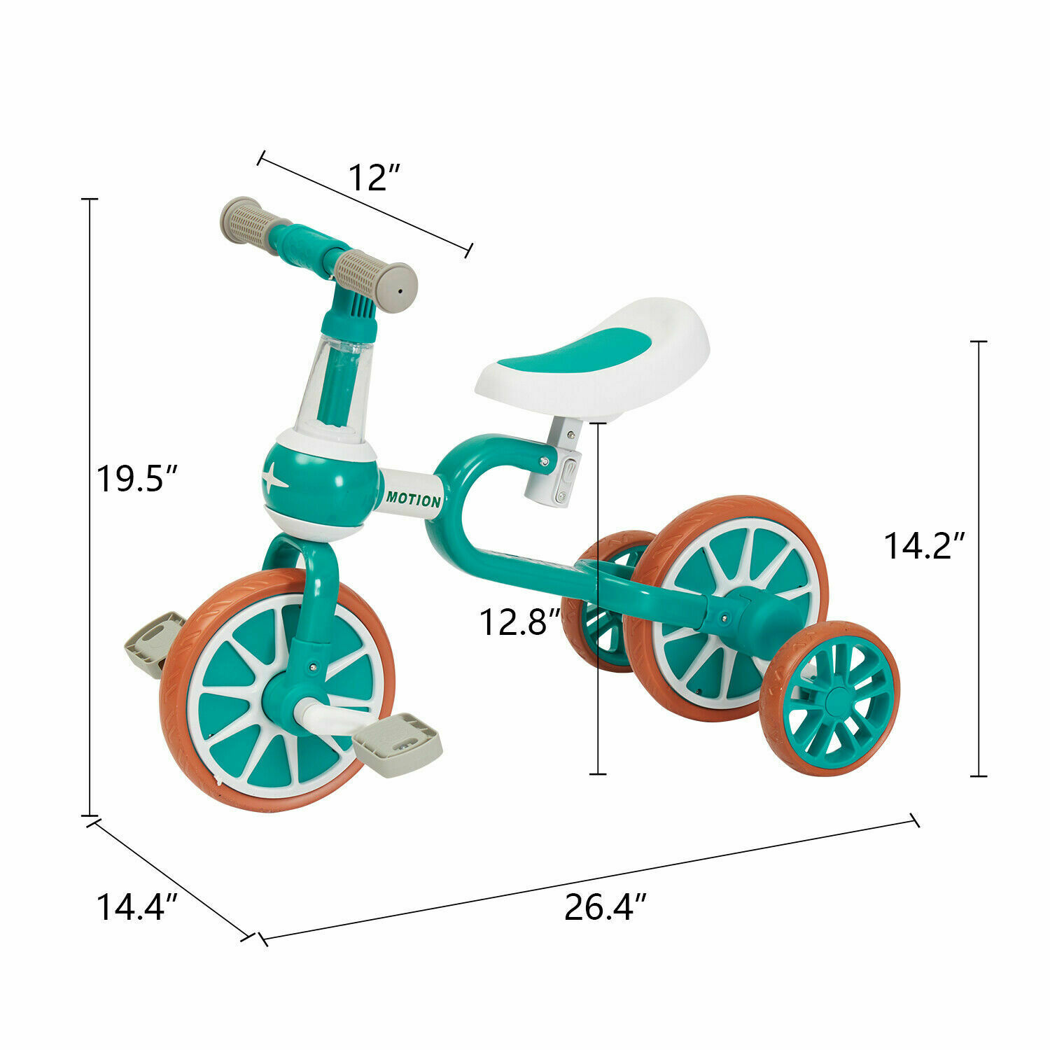 3 Wheels Baby Balance Bike for Children Walker Toddler Rides With Pedal 3 in1 - Fresh Stock Dated February 2026