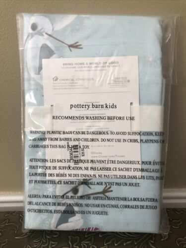 New Pottery Barn Kids Disney Frozen OLAF Standard Sham Blue - Fresh Stock Dated December 2025