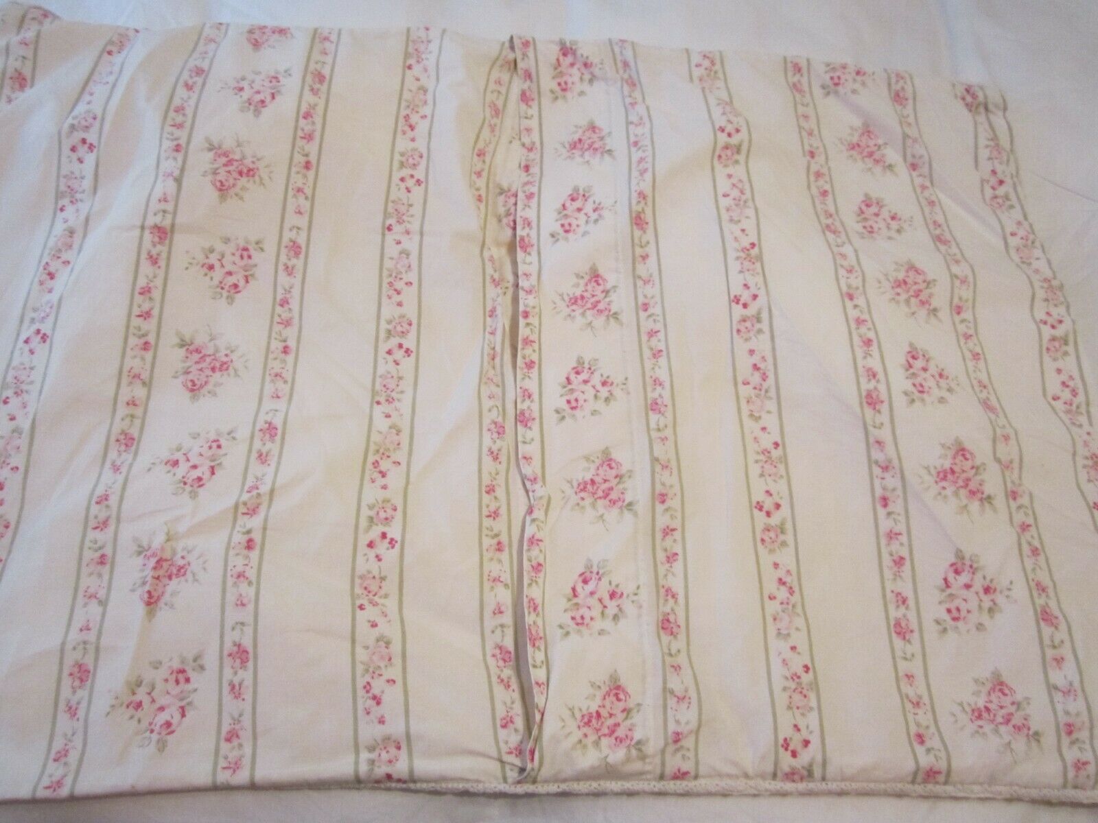 Simply Shabby Chic Quilted Pink Rose Pillow Shams Standard Size - Fresh Stock Dated December 2025