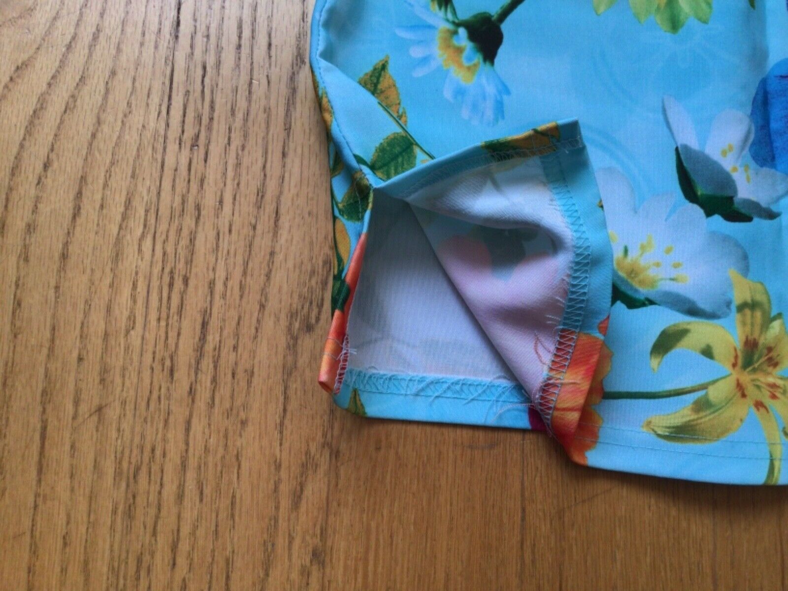 Vintage Floral Pattern Mini Skirt Juniors by Selections Made in USA - Fresh Stock Dated March 2026