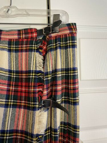 Laird Portch of Scotland Vintage Kilt Extra Long Tartan Plaid 100% Wool Skirt - Fresh Stock Dated February 2026