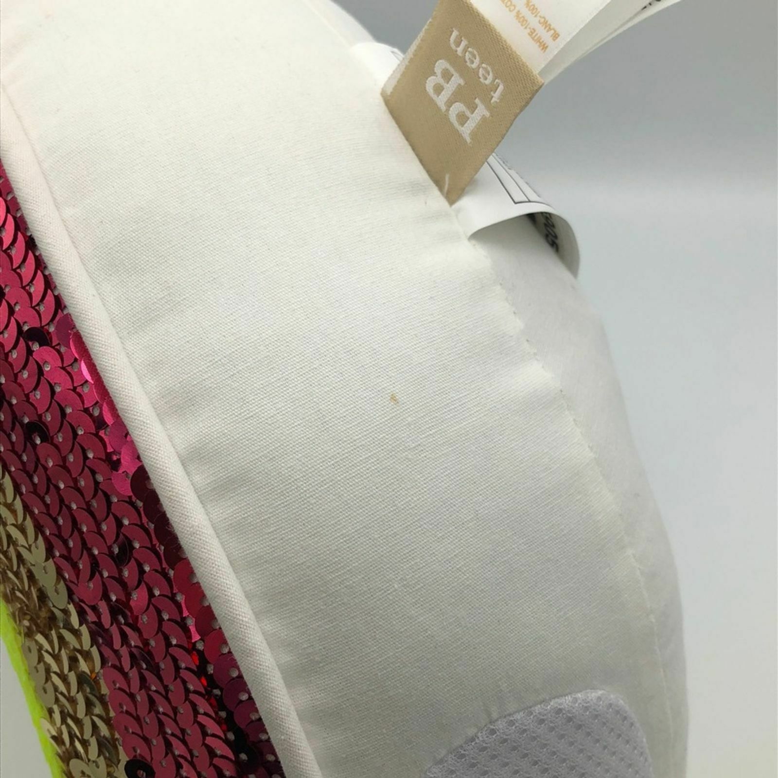 PB Teen Pottery Barn Teen Plush Rocking Rainbow Sequin Pillow Speakers Aux Cord - Fresh Stock Dated December 2025