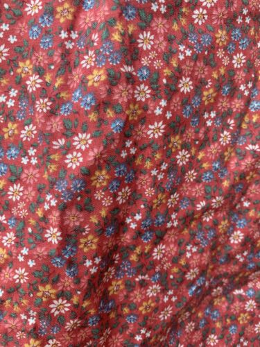 Vintage Gunne Sax Style Prairie Skirt Calico/Floral Midi Ribbon Small/Medium S/M - Fresh Stock Dated February 2026