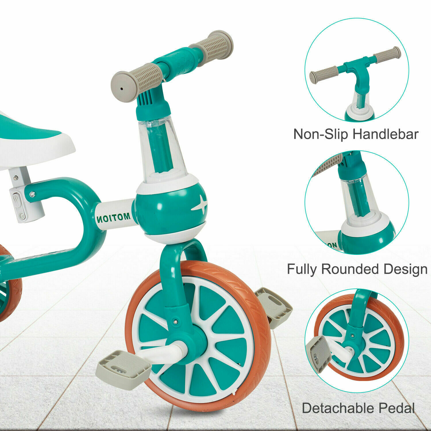 3 Wheels Baby Balance Bike for Children Walker Toddler Rides With Pedal 3 in1 - Fresh Stock Dated February 2026