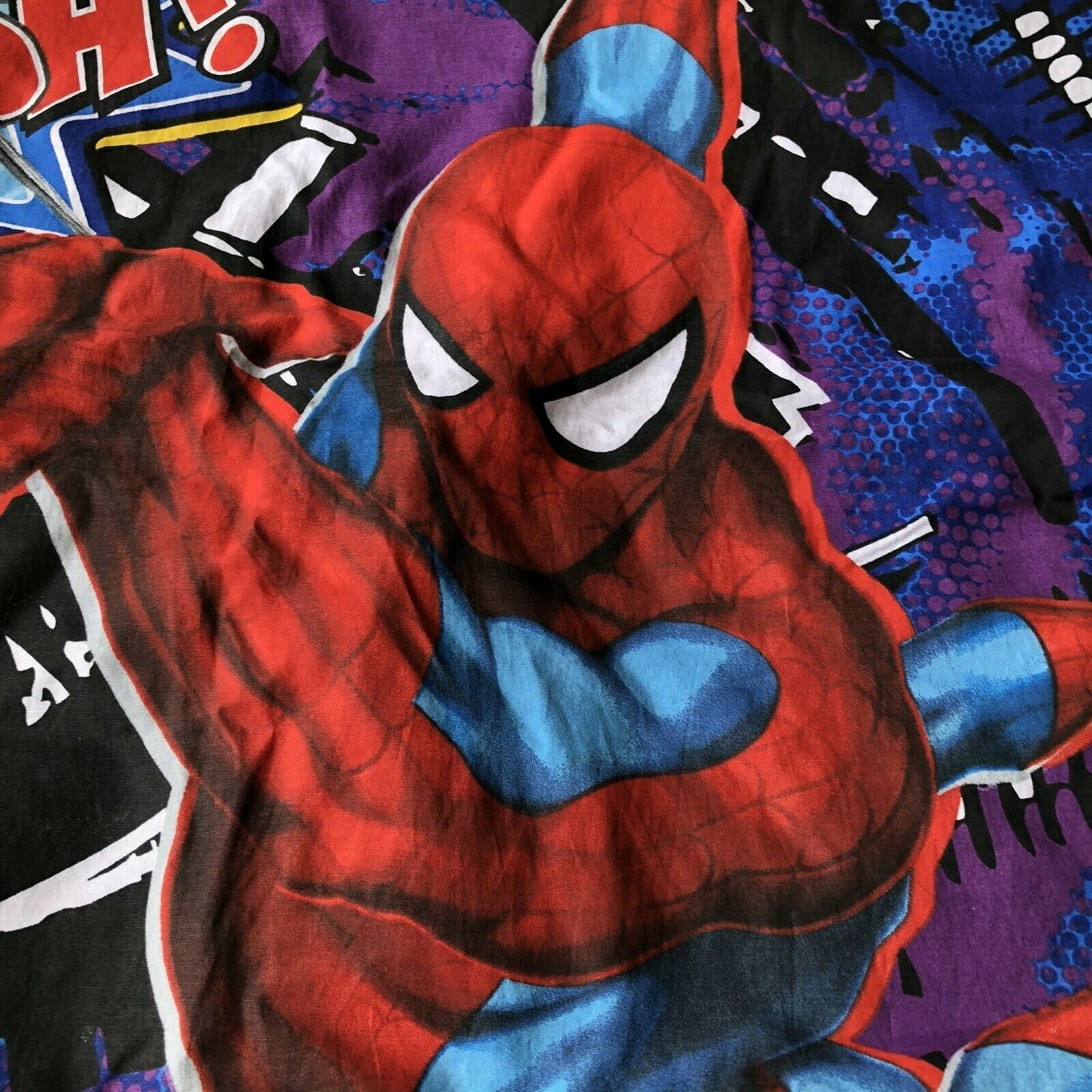 Vintage Marvel Comic Pillow Shams Ultimate Spiderman Standard Super Hero Pair - Fresh Stock Dated December 2025