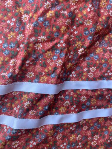 Vintage Gunne Sax Style Prairie Skirt Calico/Floral Midi Ribbon Small/Medium S/M - Fresh Stock Dated February 2026