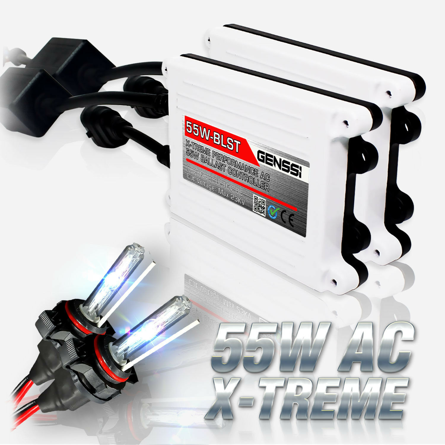 GENSSI HID Headlight Conversion Kit with Adapters for Honda CBR600RR 2003-2016 - Fresh Stock Dated February 2026