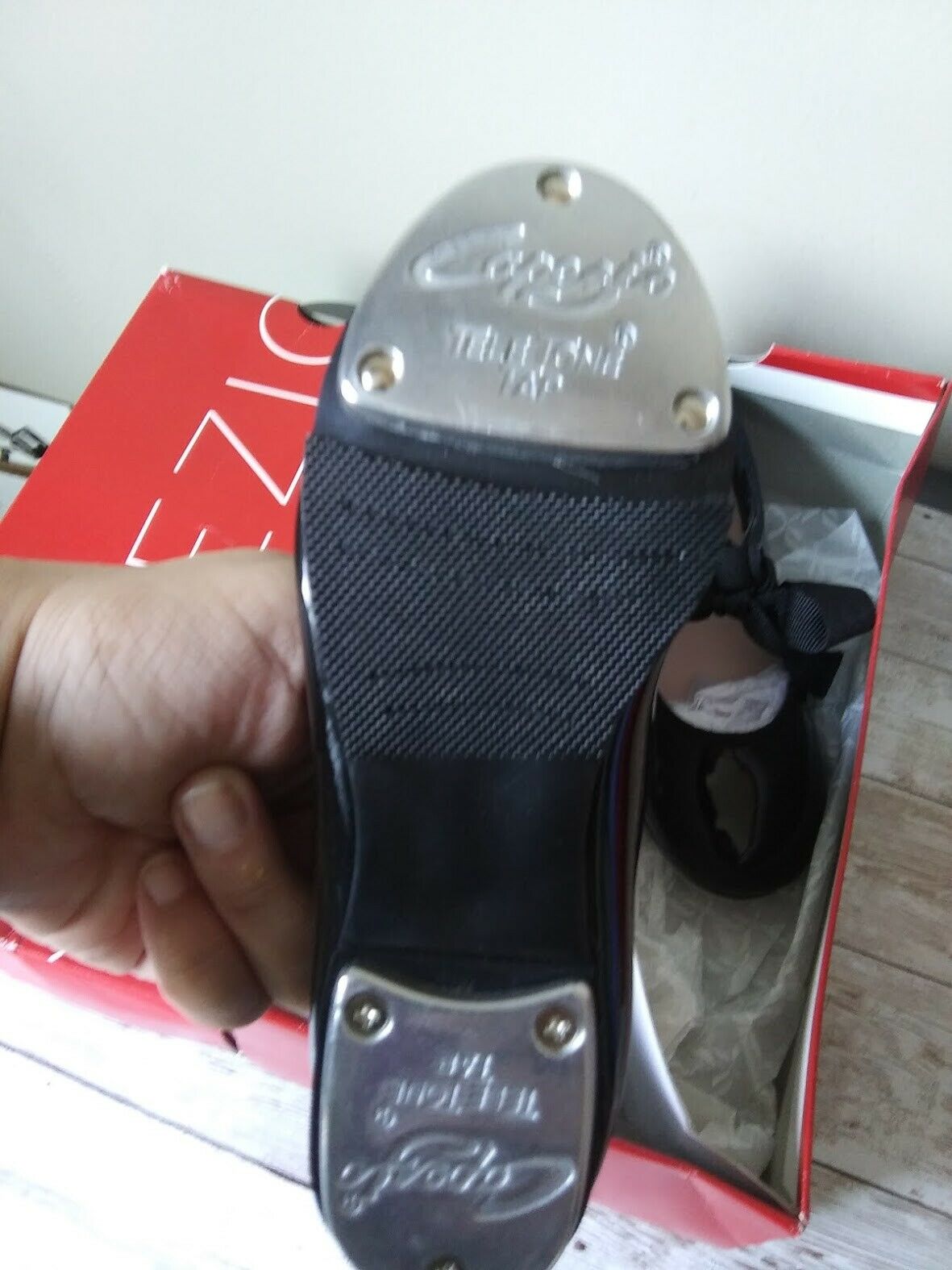 Capezio Jr. Tyette Tap Dance Shoe - Toddler/Little Kid - Black Patent Size 9 M - Fresh Stock Dated February 2026