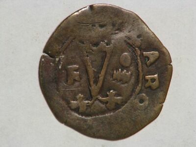 DOMINICAN REPUBLIC-SANTO DOMINGO  1535-1556 4 Maravedi Fine - Fresh Stock Dated February 2026