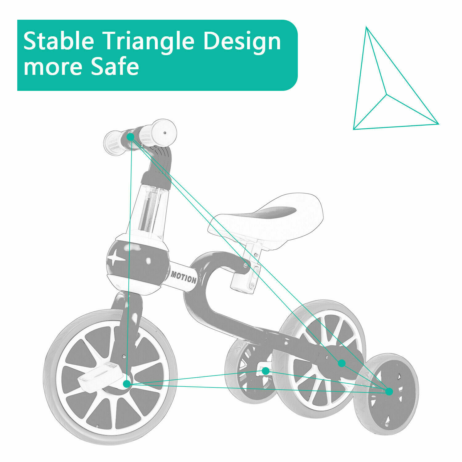 3 Wheels Baby Balance Bike for Children Walker Toddler Rides With Pedal 3 in1 - Fresh Stock Dated February 2026