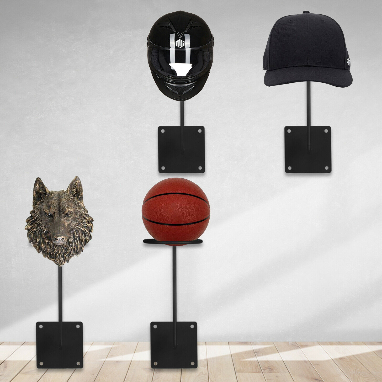 ILM Motorcycle Helmet Holder Hanger Rack Jacket Hooks Motor Parts Christmas Gift - Fresh Stock Dated February 2026