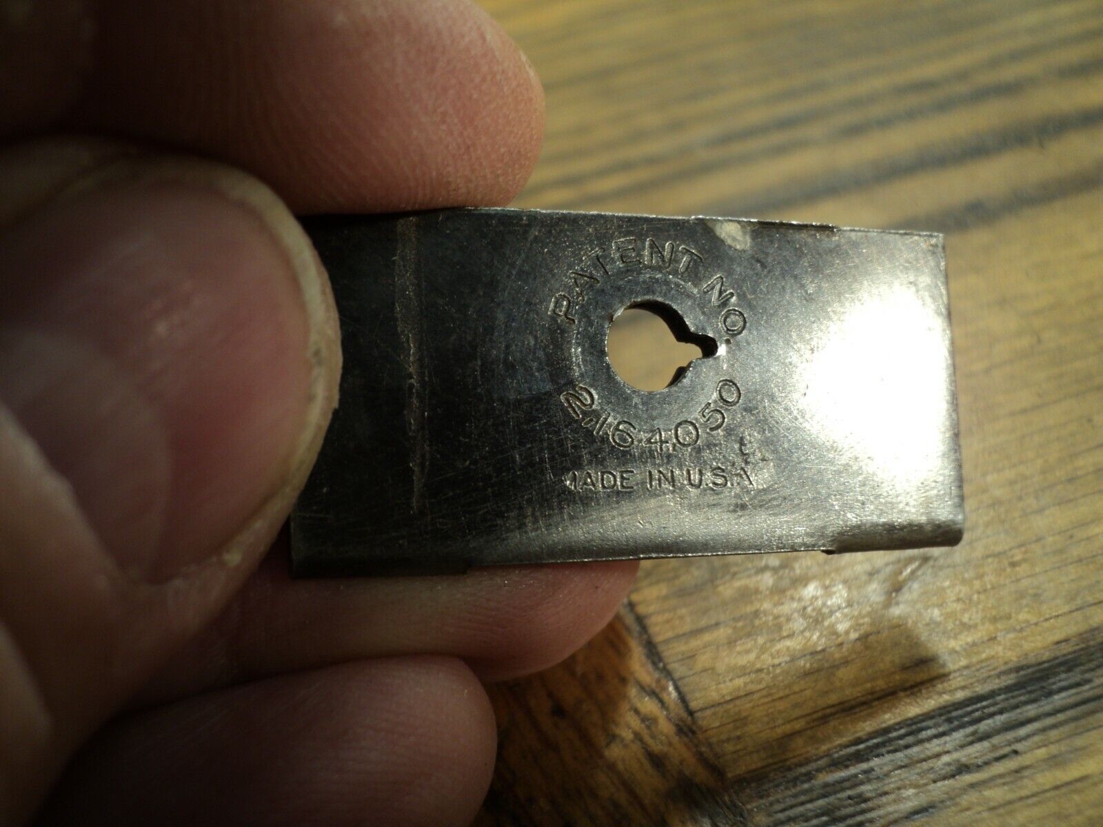 Vintage Duz-All Scraper Tool w/ New Old Stock Durex Double Edge Blade - 5