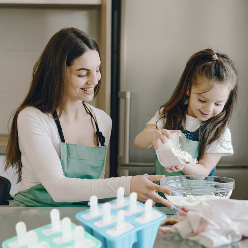 Ice Cream Popsicle Frozen Mold Silicone Lolly Pop Maker Mould Ice Tray Cover Lid - Fresh Stock Dated December 2025