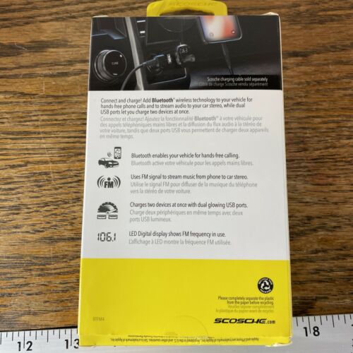 Scosche Wireless Hands-Free Car Kit (BTFM4) - Fresh Stock Dated December 2025