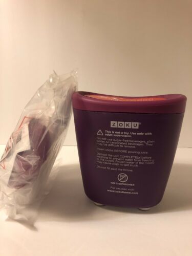 Zoku Single Quick Pop Maker Purple New In Box Complete W/Manual - Fresh Stock Dated February 2026