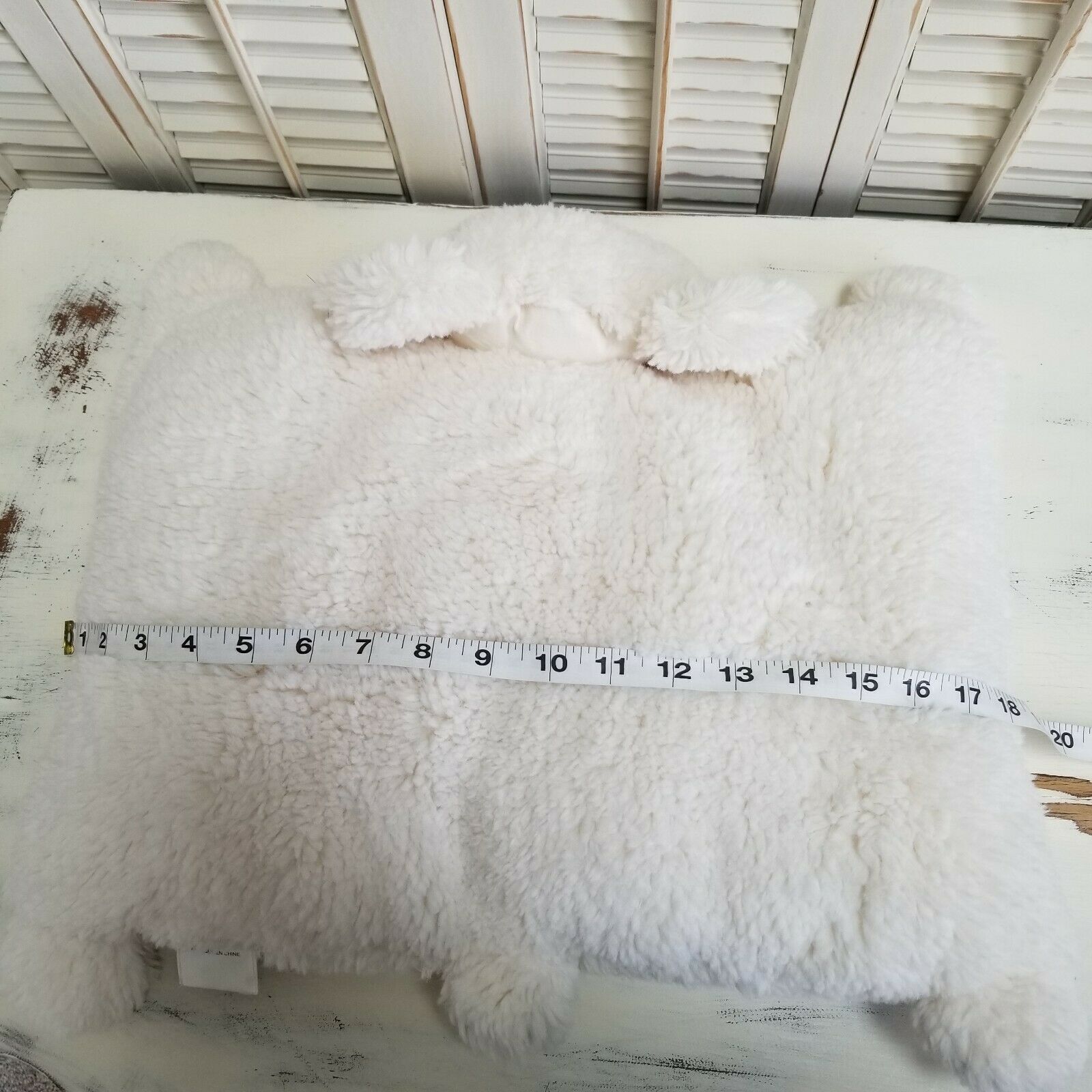 Pottery Barn Kids Sherpa Cream Bear Pillow Pet Plush Sleepover - Fresh Stock Dated December 2025