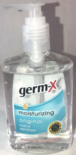 Ship Same Bus Day Germ-X Original Moisturizing Hand Sanitizer Pump 1ea 8oz Blt - Fresh Stock Dated February 2026