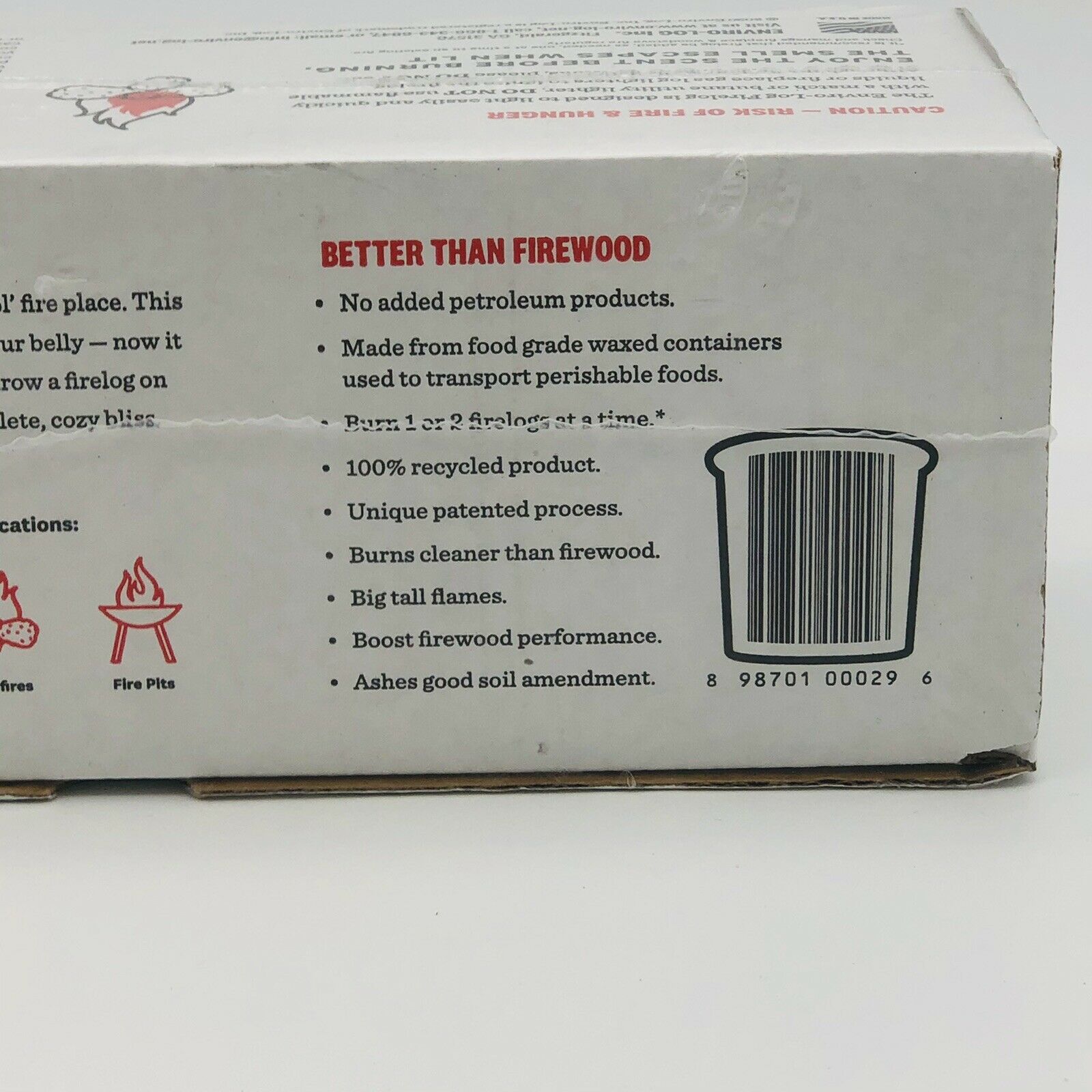 New KCF Fire Log 11 Herbs & Spices Envirolog Kentucky Fried Chicken Collectible - Fresh Stock Dated December 2025